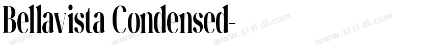 Bellavista Condensed字体转换